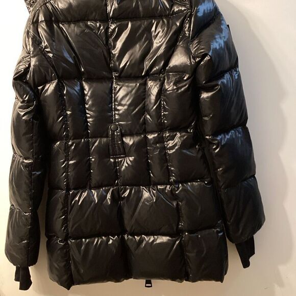 Sam Soho Quilted puffer Hooded Coat In‎ Black Size S - Picture 10 of 16